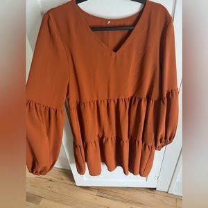 Burnt orange dress